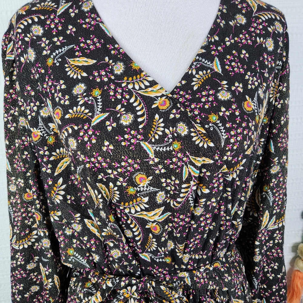 Lane Bryant Faux-Surplice Midi Dress - Picture 8 of 9
